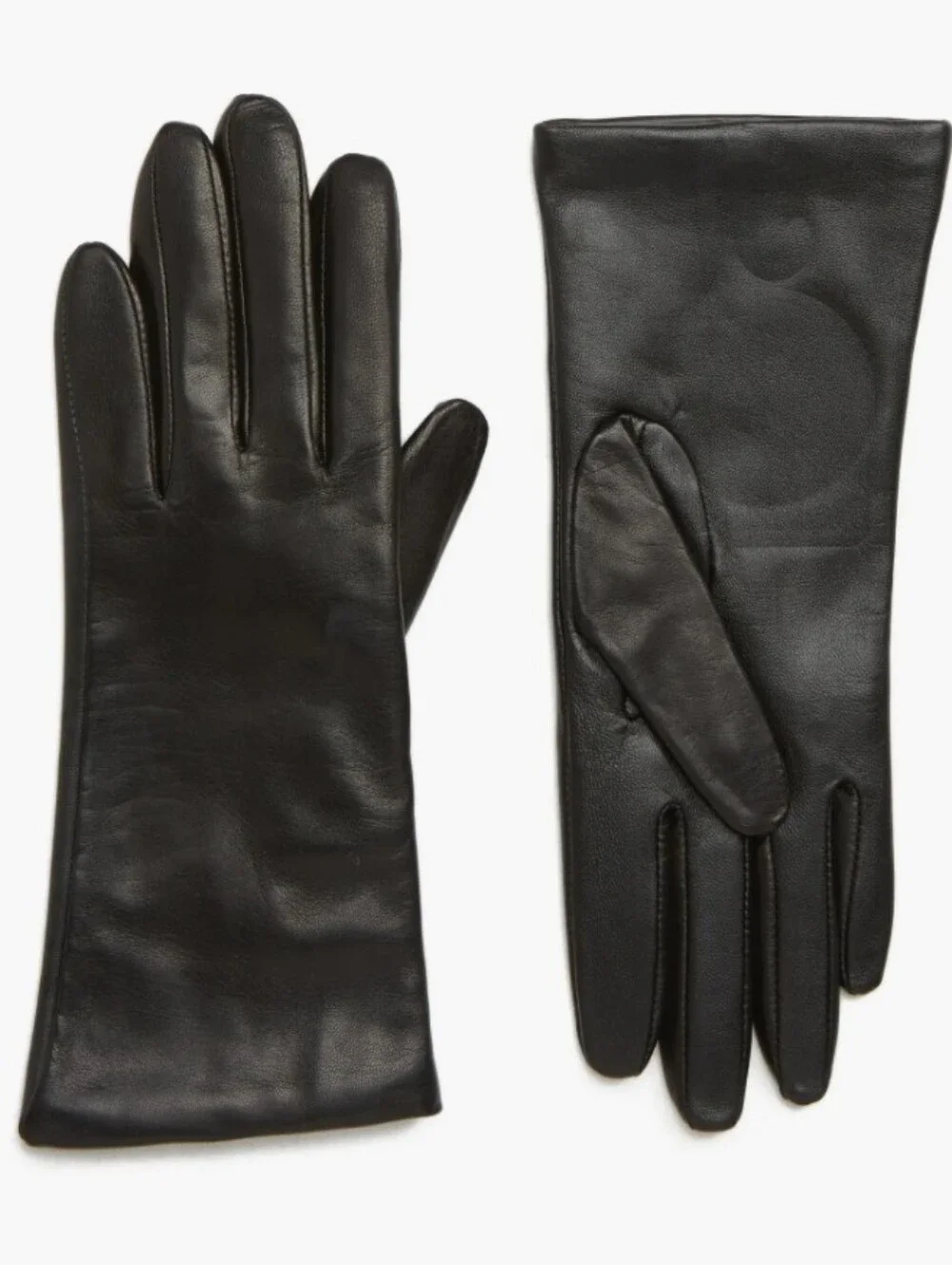 Nordstrom Cashmere Lined Leather Touchscreen Gloves